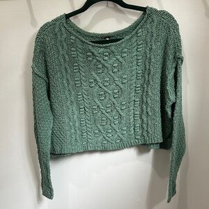 Free People Oversized Cropped Sweater